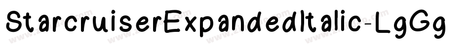 StarcruiserExpandedItalic-LgGg字体转换