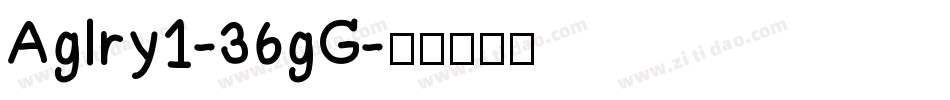 Aglry1-36gG字体转换