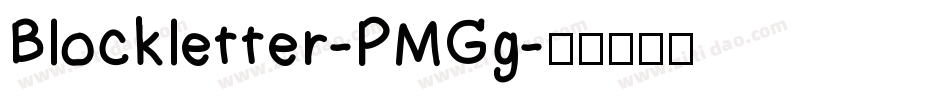 Blockletter-PMGg字体转换