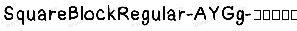 SquareBlockRegular-AYGg字体转换