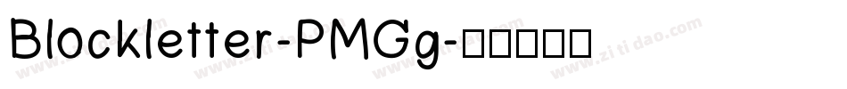 Blockletter-PMGg字体转换