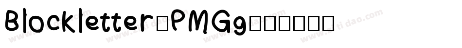 Blockletter-PMGg字体转换