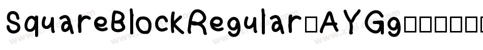 SquareBlockRegular-AYGg字体转换