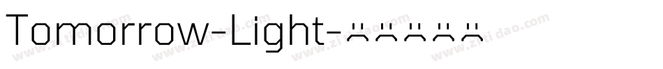 Tomorrow-Light字体转换