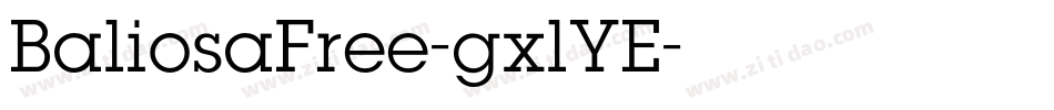 BaliosaFree-gxlYE字体转换