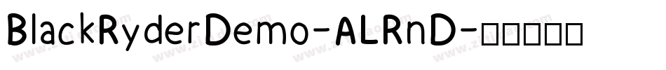 BlackRyderDemo-ALRnD字体转换