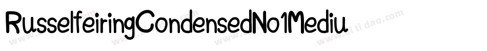 RusselfeiringCondensedNo1Medium-jJxy字体转换