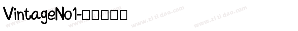 VintageNo1字体转换