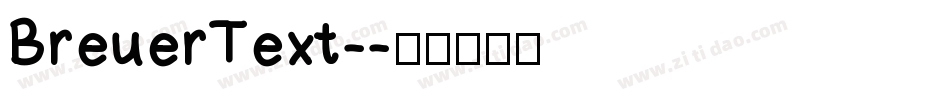 BreuerText-字体转换