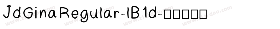 JdGinaRegular-lB1d字体转换