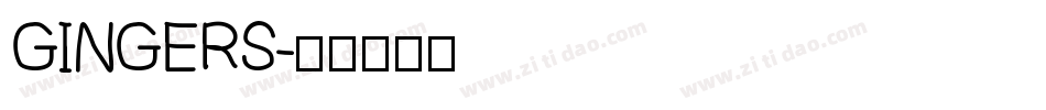 GINGERS字体转换