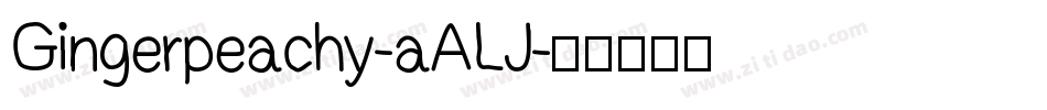 Gingerpeachy-aALJ字体转换