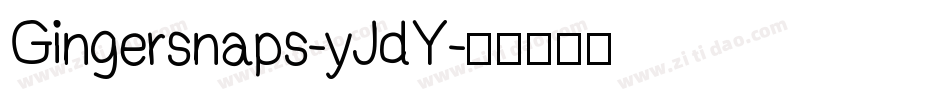 Gingersnaps-yJdY字体转换