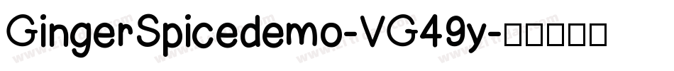 GingerSpicedemo-VG49y字体转换