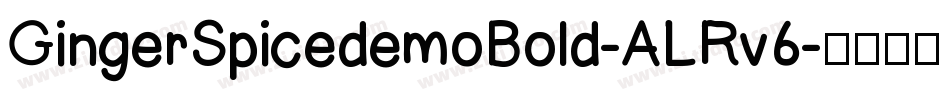 GingerSpicedemoBold-ALRv6字体转换