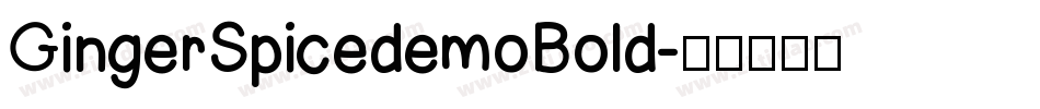 GingerSpicedemoBold字体转换