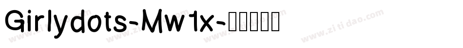 Girlydots-Mw1x字体转换