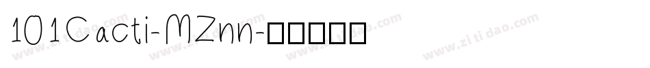 101Cacti-MZnn字体转换