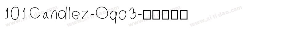 101Candlez-Oqo3字体转换