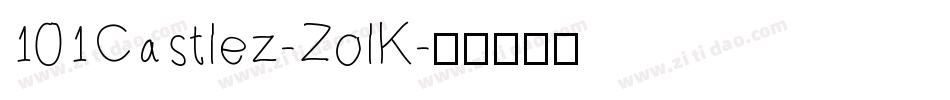 101Castlez-ZolK字体转换