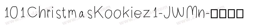 101ChristmasKookiez1-JWMn字体转换
