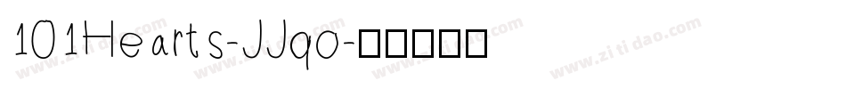 101Hearts-JJqo字体转换