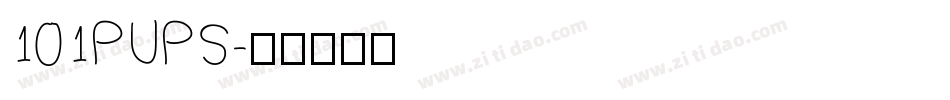 101PUPS字体转换