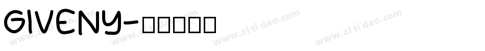 GIVENY字体转换