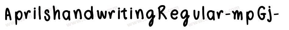 AprilshandwritingRegular-mpGj字体转换