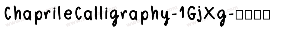 ChaprileCalligraphy-1GjXg字体转换