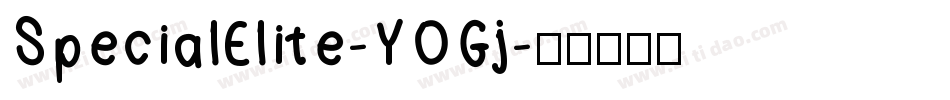 SpecialElite-YOGj字体转换