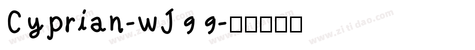 Cyprian-wJ99字体转换