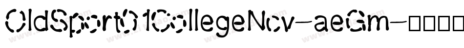 OldSport01CollegeNcv-aeGm字体转换