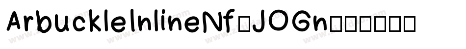 ArbuckleInlineNf-JOGn字体转换