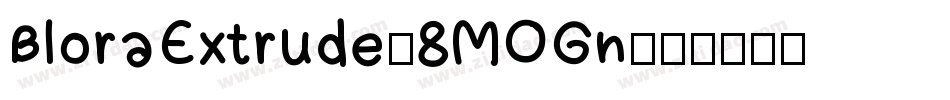BloraExtrude-8MOGn字体转换