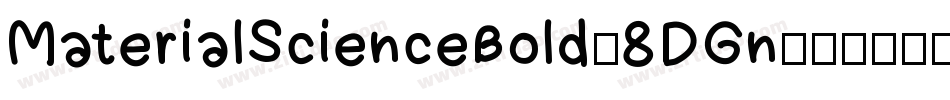 MaterialScienceBold-8DGn字体转换