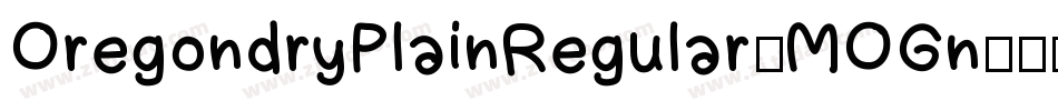 OregondryPlainRegular-MOGn字体转换