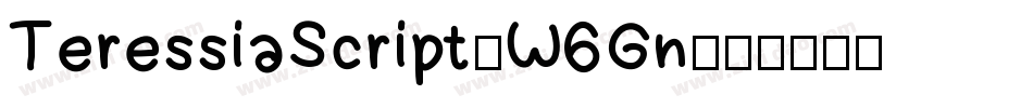 TeressiaScript-W6Gn字体转换