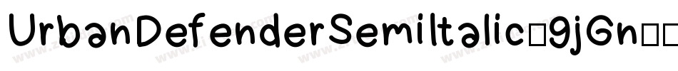 UrbanDefenderSemiItalic-9jGn字体转换