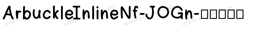 ArbuckleInlineNf-JOGn字体转换