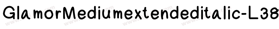 GlamorMediumextendeditalic-L38gn字体转换