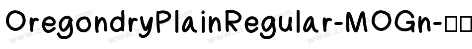 OregondryPlainRegular-MOGn字体转换