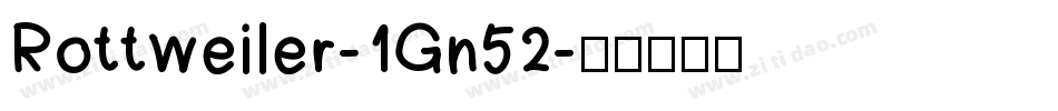 Rottweiler-1Gn52字体转换