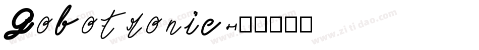 Gobotronic字体转换