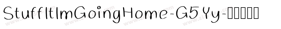 StuffItImGoingHome-G5Yy字体转换