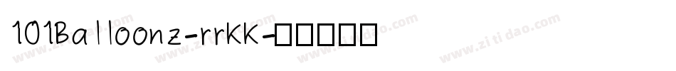 101Balloonz-rrKK字体转换