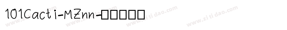 101Cacti-MZnn字体转换