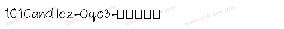 101Candlez-Oqo3字体转换