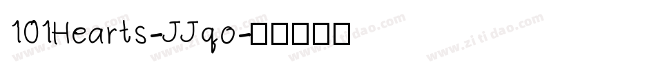 101Hearts-JJqo字体转换