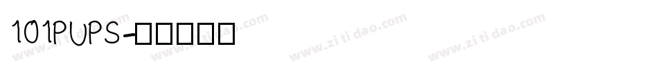 101PUPS字体转换